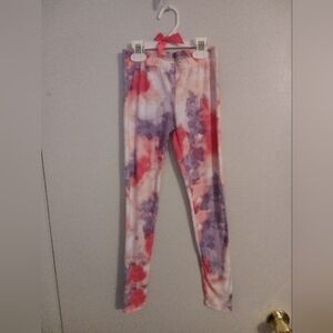 Vibrant Pink & Purple Kids M Leggings